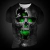 Summer Men's 3D Printed Crew Neck T-Shirt Fashion Versatile Breathable Trend Casual