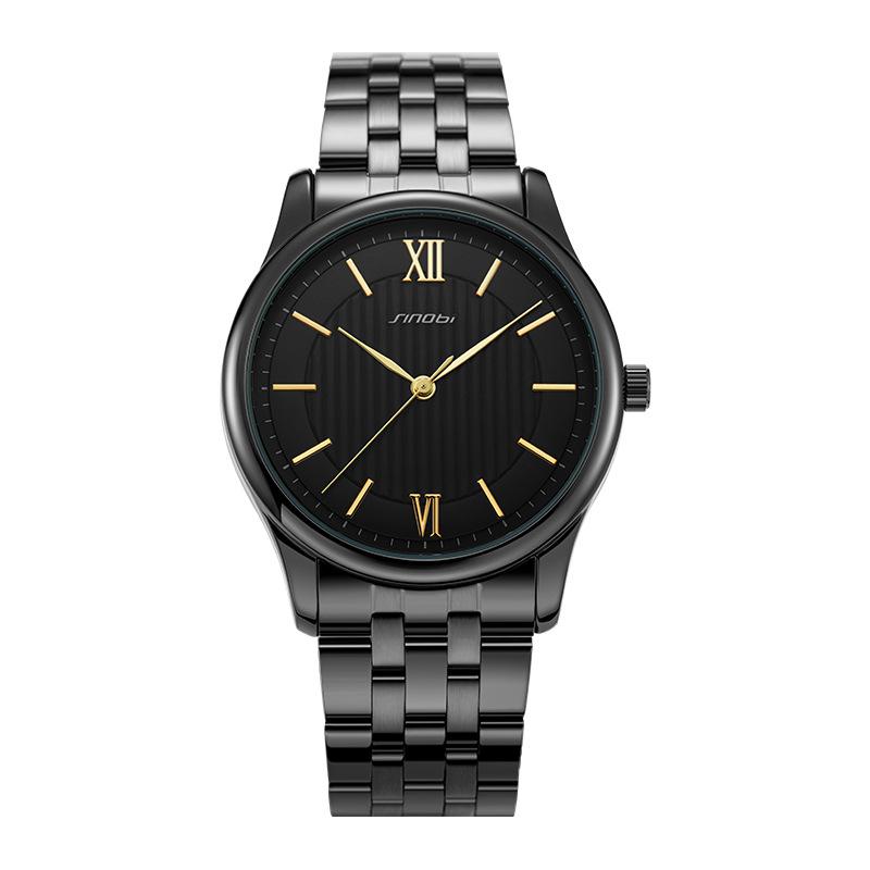 Couple Watch Business Fashion Men'S Watch Women'S Watch Quartz Watch Waterproof Steel Belt 9833