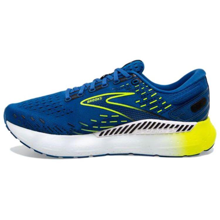 Brooks Glycerin GTS Comfortable Daily Slip-Resistant Durable Low-Top Running Shoes Men sneaker Blue Yellow 110383-482