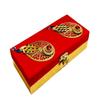 Decorative Wodden Shagun Cash and Jewellery Box for Wedding and Festive Gifting, Brown, 19 X 9 X 4 Centimeters