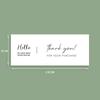 50-Pack White Rectangle Thank You Seal Stickers for Gift Boxes & Packaging