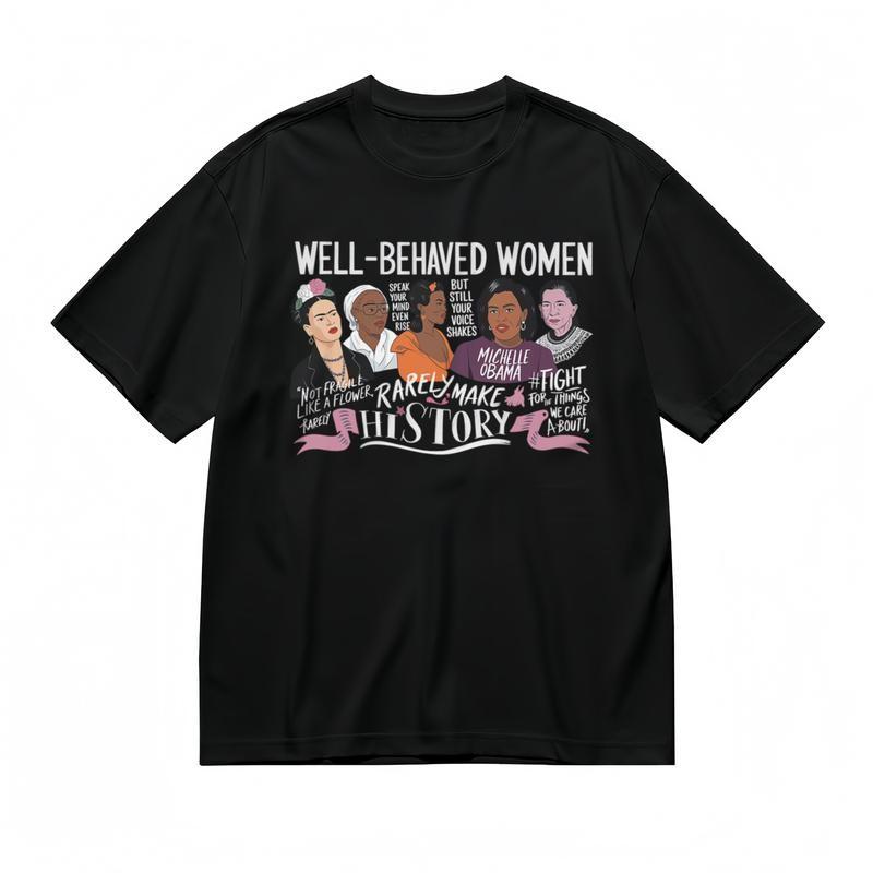 

Women s Fashion Classic T-Shirt Abstract Silhouettes with Speech Bubbles Art Tee M