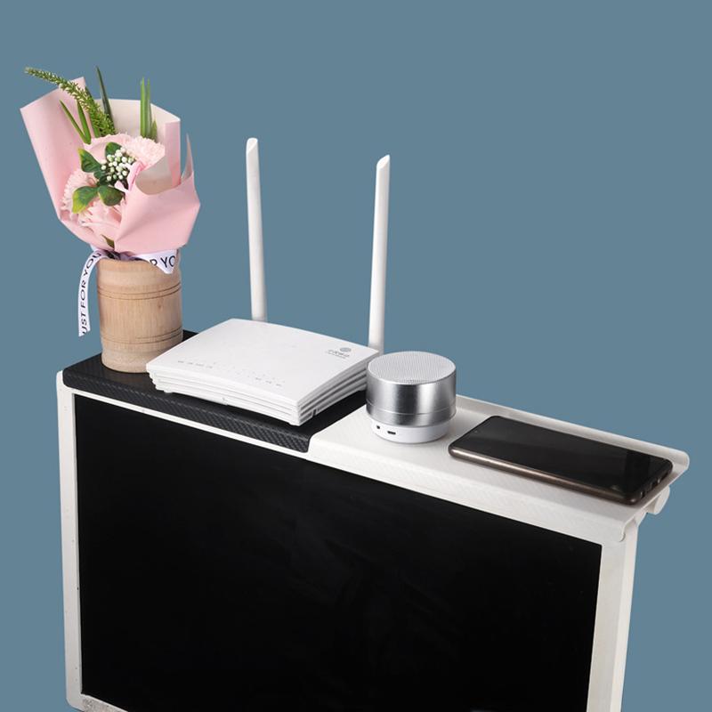 Domácí organizér Nastavitelná TV obrazovka Horní police Stojan Počítačový monitor Stolní displej Stojan TV Stojan Router Úložný držák Rack