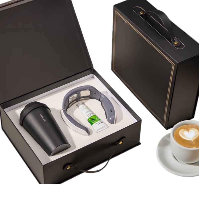 Thermal Coffee Mug & Neck Massager Gift Set