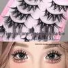 Rock Barbie Manga Fox Eye False Eyelashes - Curled and Dense