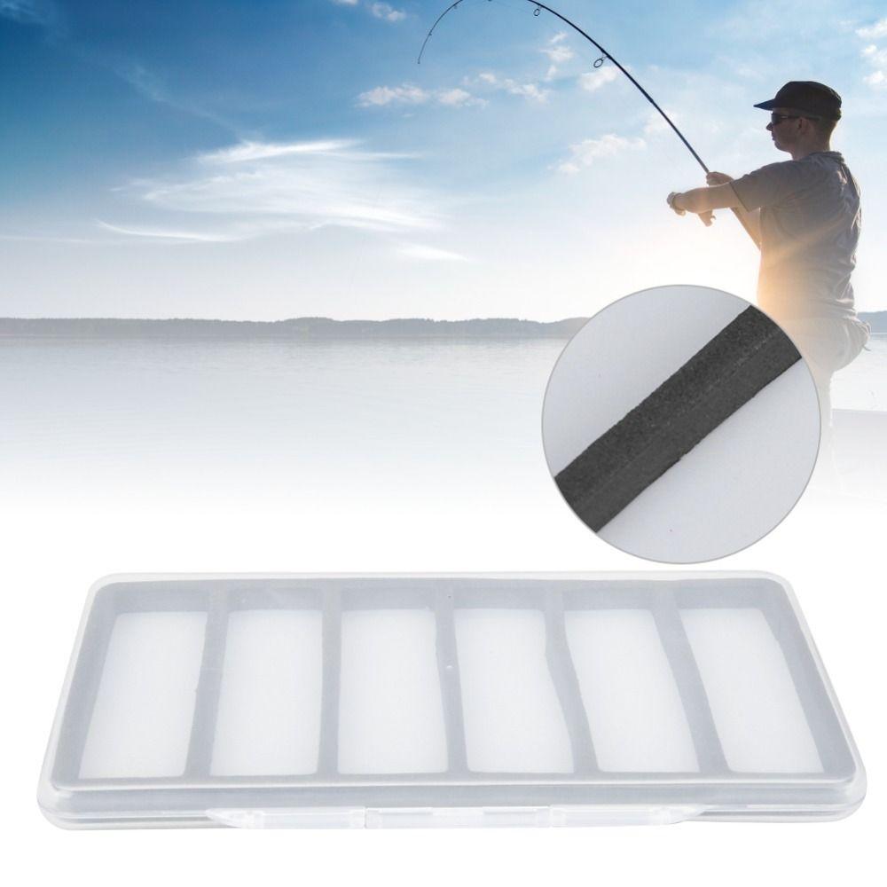 with Foam Fish Hook Storage Box Clear Lid Fly Fishing Boxes Fishing Tackle Box Fish Hook Storage