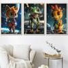 Interesting Animals Hedgehog Fox Owl Dinosaur Space Astronaut Abstract Poster Canvas Paintings Wall Art Pictures Home Decor