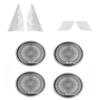 Suitable for Mercedes-Benz 08-11 W164 X164  GL ML  interior modified door bass tweeter cover