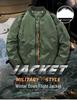 Men's Winter MA1 Bomber Jacket: Short, Thickened, Plus Size, Trendy Baseball Uniform Style.