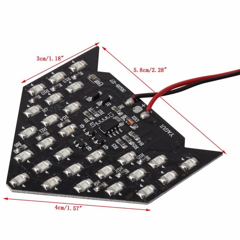 Universal 2 Super Yellow 33-SMD Sequential LED Arrows for Car Side Mirror Turn S