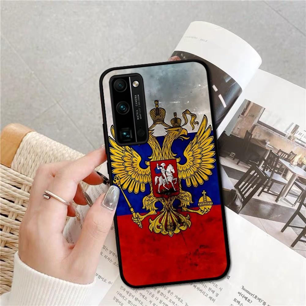 Russia Coat Of Arms Eagle Flag Phone Case For Huawei Honor 10 Lite 9 20 7A 9X 30 50 60 70 Pro Plus Soft Silicone Cover