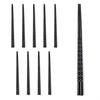 Cook Tea Melamine Spoon Set Udon Soup Spoon Black Japanese Chopsticks, Short Spoon 10p, 10 Pieces, Korean Popular Tableware