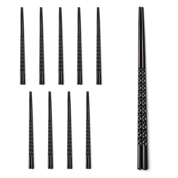 Cook Tea Melamine Spoon Set Udon Soup Spoon Black Japanese Chopsticks, Short Spoon 10p, 10 Pieces, Korean Popular Tableware