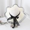 Weave Bow Straw Hat UV Protection Outdoor Visor Cap Simple Sun Protection Cap  Outdoor
