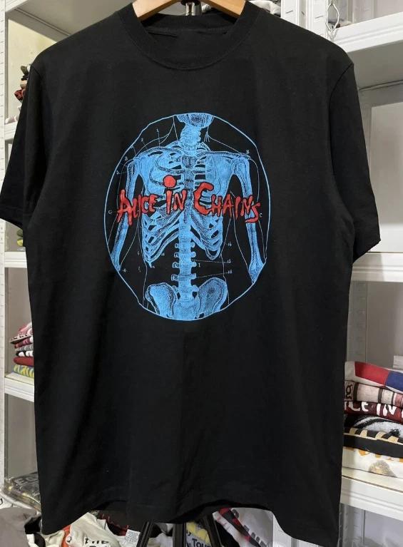 Vtg Boot 90’s Alice In Chains Band Black Unisex T-shirt Men Women XL