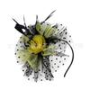Europe and the United States popular feather headgear bridal hair accessories mesh top hat Jockey Club hair accessories hairpin headband