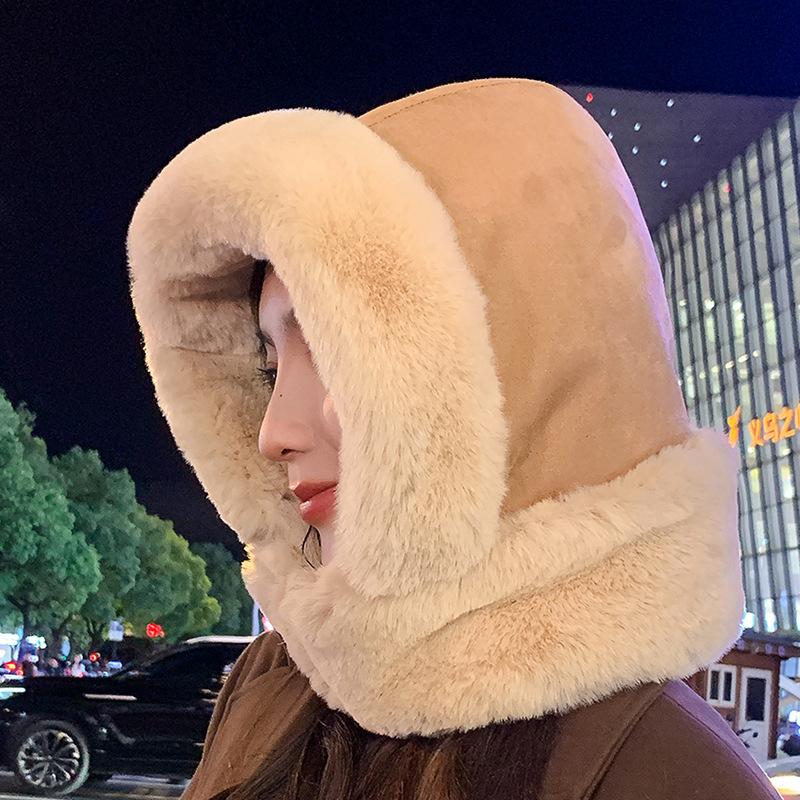 Winter Warm Thickened Bomber Hat Unisex Solid Color Ear Flap Hats Outdoor Cycling Hiking Coldproof Trapper Hat for Women Men