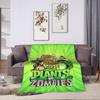 P-Plants-vs-Zombies Video Games Blankets  Super Warm Aesthetic Plush Throw Blanket For Couch Chair Flannel Bedspread Bed Cover