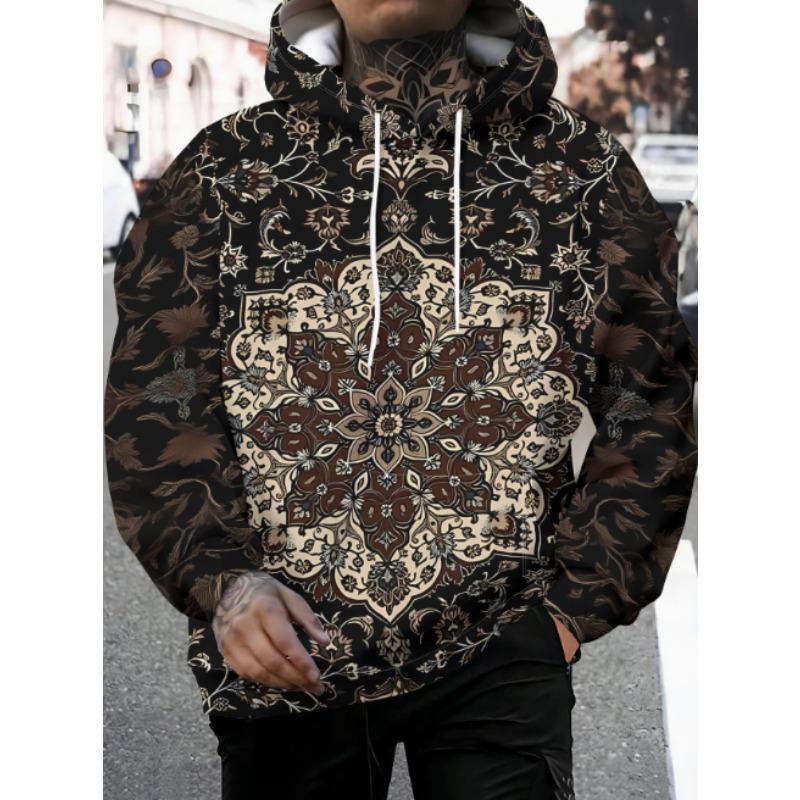 2026 Herbst Winter Herren Tier Tiger 3D Drucke Kapuzenpullover Sweatshirt Langarm Rundhals Streetwear Kordelzug Oberteile