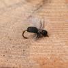 6pcs/Box Fly Fishing Flies Dry Fly Black Foam Ant for Riverine Trout, Panfish, Bass, Grayling, and Carp Fishing Lures