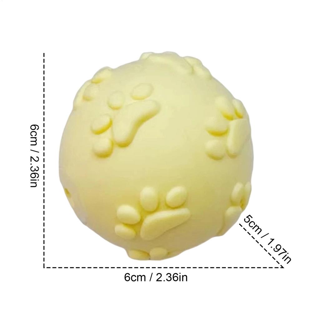 1PC Bouncy Ball Dogs Interactive Toys Dog Pet Teeth Cleaning Chew Training Toys Bite Resistance Squeaky Dog Ball Toy Pet Supplie