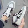 New Autumn Men's Leather Casual Shoes Fashion Comfortable Wear-resistant High Top Sneakers Youth Boy Board Shoes Tenis Masculino