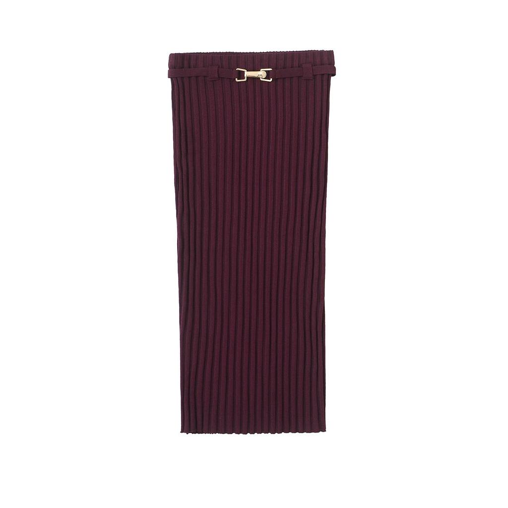 2025 Spring Women's Knitted Halter Top & Midi Skirt Set