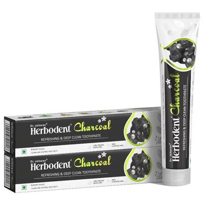 Pasta do zębów Herbodent® Charcoal | Wybiela zęby i odświeża oddech, 100g X 2 sztuki