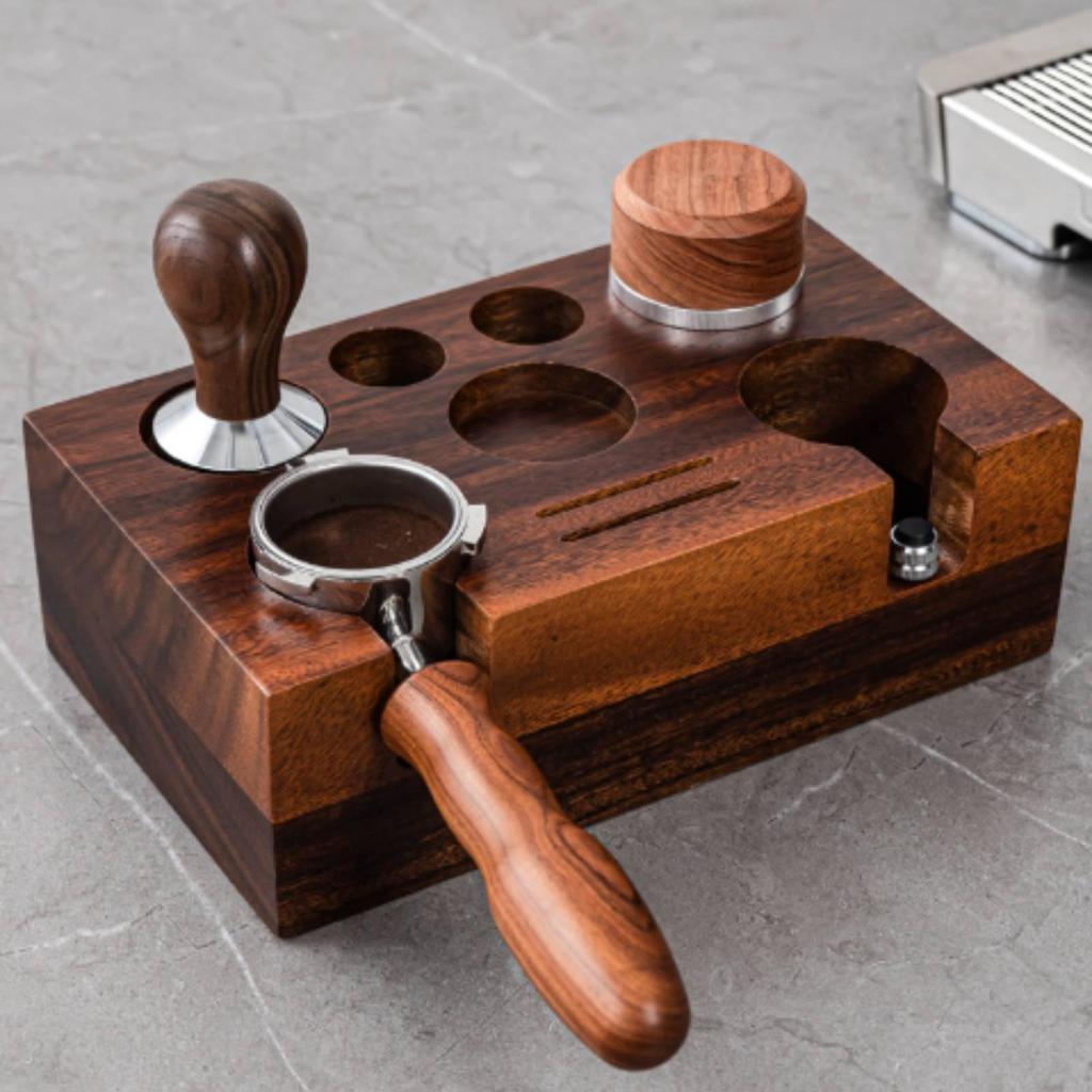 Espresso Pressing Station Base Multifunction Wooden Stand 5153 Mm Wood Coffee