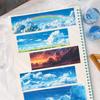 1-Roll Cloud & Sky Tape Stickers, Soft Pastel Designs, for Journal Decoration & DIY Crafts