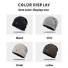 Color Fashionable Solid Pile Up Hat With Letter Decoration For Daily Outdoor
