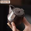 111ml Old Rock Clay Hand Grab Teapot Handmade Tea Infuser Pot Tea Brewing Kettle With Ball Hole Teaware Accessories Collection