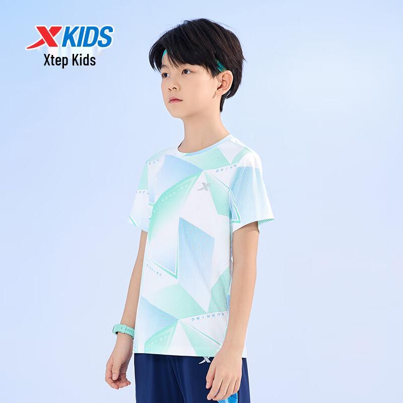 Xtep Youth Breathable Printed Sports T-Shirt