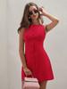 Summer Women's New Sleeveless Mid-Length Skirt Fashion Temperament Pleated Slim Fit Bodycon Dress