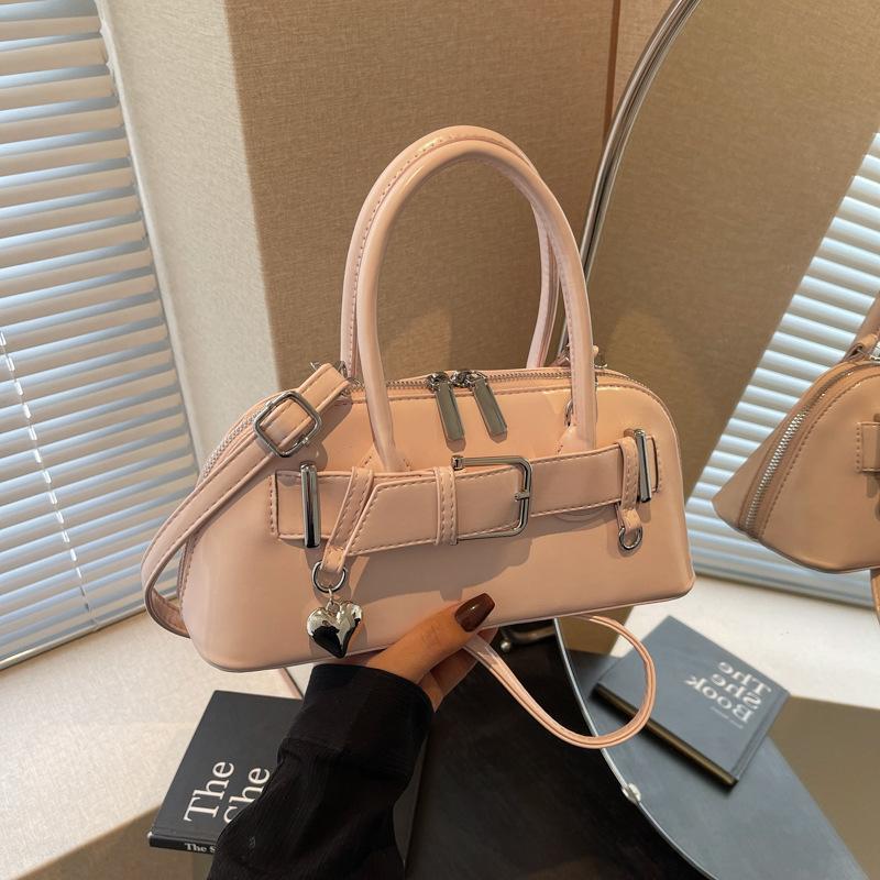 Korean niche women's bags 2025 spring and summer new fashionable versatile belt buckle horizontal small bag lazy commuter women's bags