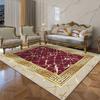 Golden Geometric CARPET FOR LIVE ROOM Decoration Home Sofa Fluffy Plush Rug Luxury Bedroom Bedside Soft Floor Mat Customizable
