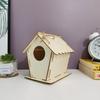 3pcs Minimalist Bird House Wooden Bird Cage Bird Raising Tool Bird Feeder  Outdoor