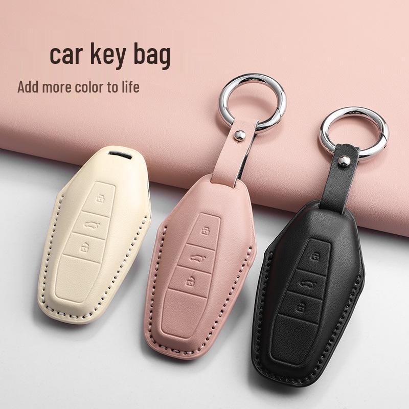 Chery iCAR Key Cover: Fits 26 Models, PU Leather Protective Shell