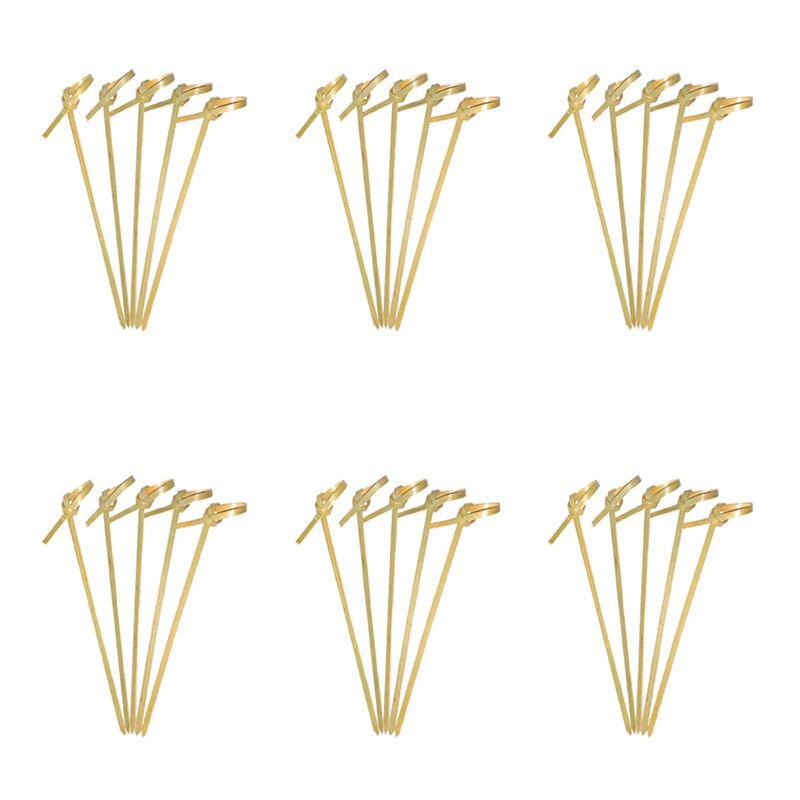 ABBY-1800 Pack Bamboo Cocktail Picks Cocktail Toothpicks Bamboo Skewers Toothpicks For Appetizers 4 Inch