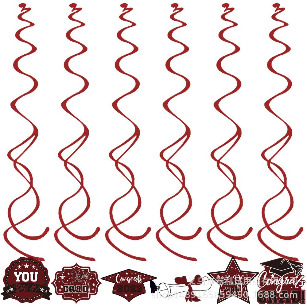 Red And Black Graduation Season Party Supplies Graduation Season Party Decoration Banner Flag Photo Props Party Tableware