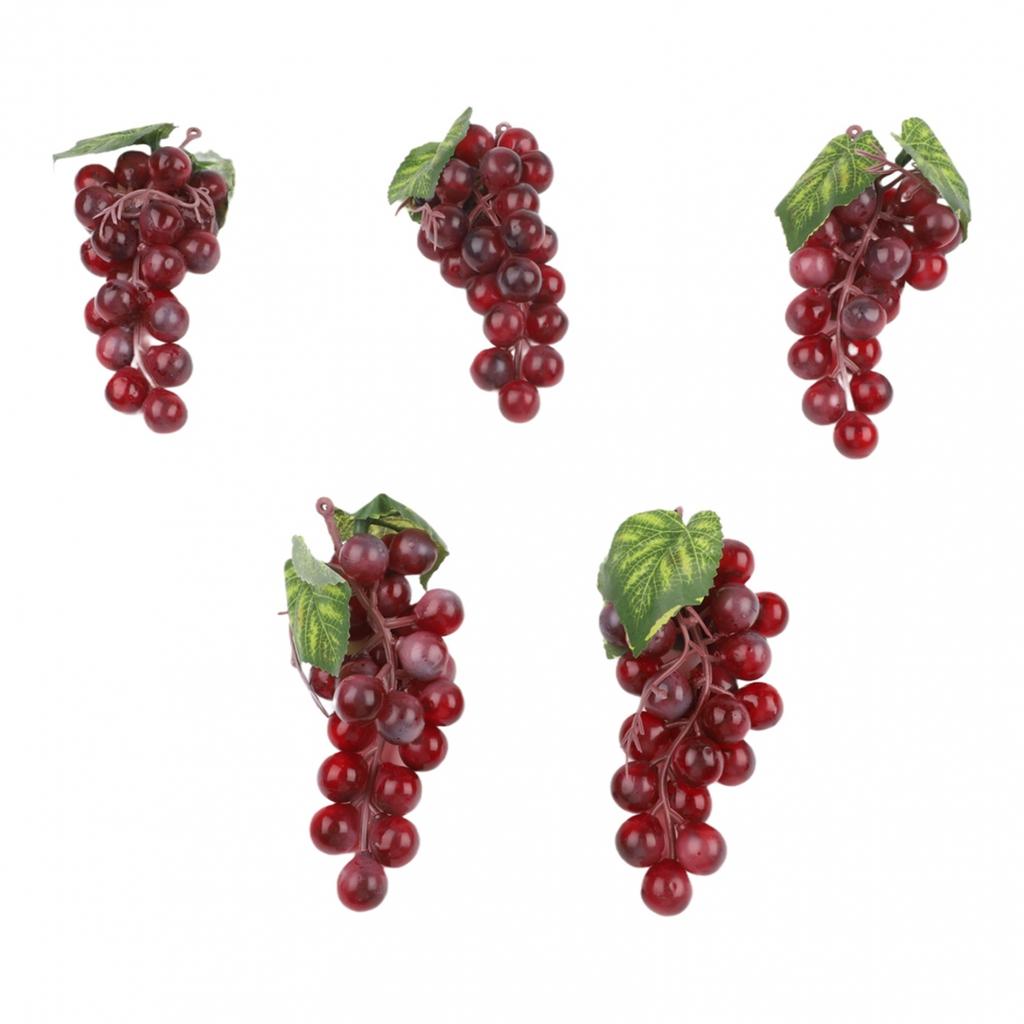 Convenient Arranging Sets Artificial Grape Clusters PVC Grape Bunches