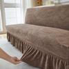 Armless Futon Cover Stretch Sofa Bed Slipcover Protector Elastic Feature Rich Textured High Spandex Small Checks Jacquard