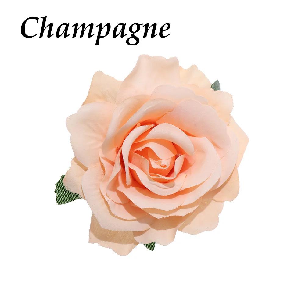 1PC Elegant Bridal Rose Flower Hairpins Barrette Wedding Bridesmaid Brooches Party Fashion Hair Clips Hair Styling Accessories