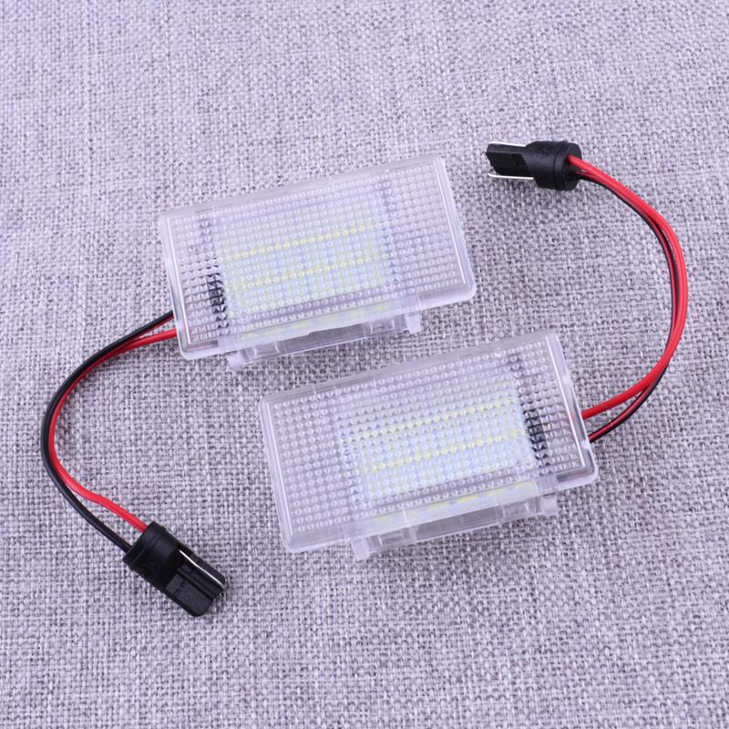 1 пара светодиодной лампы для багажника, лампа для груза в багажнике, DC 12V 3W 6136623, подходит для Ford C-MAX Cougar Escort Figo Fiesta Focus