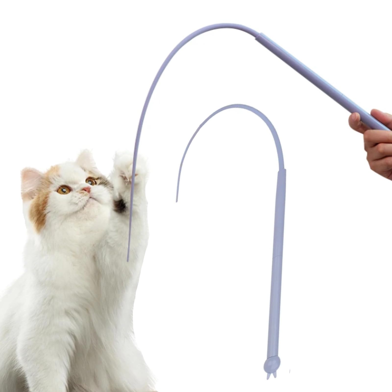 

YFFSFDC Cat Toy, Popular Silicone Mouse Tail, Mouse-Shaped Cat Wand, Cat Tail, Fishing Rod, Cat Toy, Teething Stress Relief, Exercise and Stress