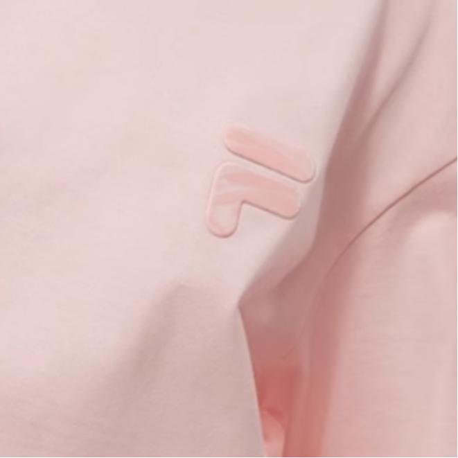 Fila Fusion Dopamine Colorful Round Neck Pullover Soft Comfortable Casual Breathable Short Sleeve T-Shirt Unisex T-Shirt Rainbow-Pink T11U423106FPK