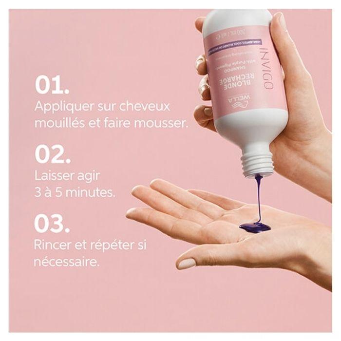 Wella Professionals Invigo Blonde Recharge Shampoing raviveur de couleur 1L