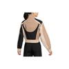 Nike Giacca da Donna Color Block Collo Alto Manica Lunga Larga Capispalla Marrone DV8308-200