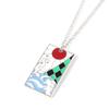 Demon Slayer Anime Pendant Necklace Tanjiro Hashira Metal Drip Oil Cartoon Accessory Cross Border Jewelry Supply