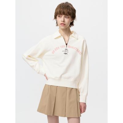 Japonya Pop Mart Yarım Fermuarlı Sweatshirt